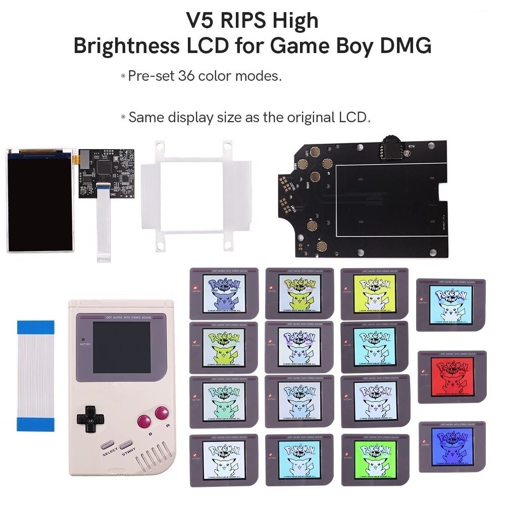 Ӻ GB DMG ֿܼ Ǯ  RIPS Ʈ LCD ..
